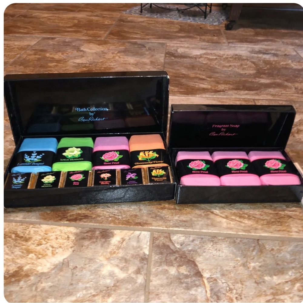 MIB NWT Ben Rickert Inc. Bath Collection Fragrance Soap and Bath Cubes 2 Sets